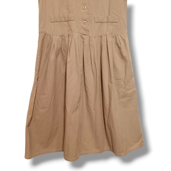 Vintage Via Sant Andrea Jumper Dress-Size 9/10-Pockets-1990s-Adjustable Back - Picture 3 of 9